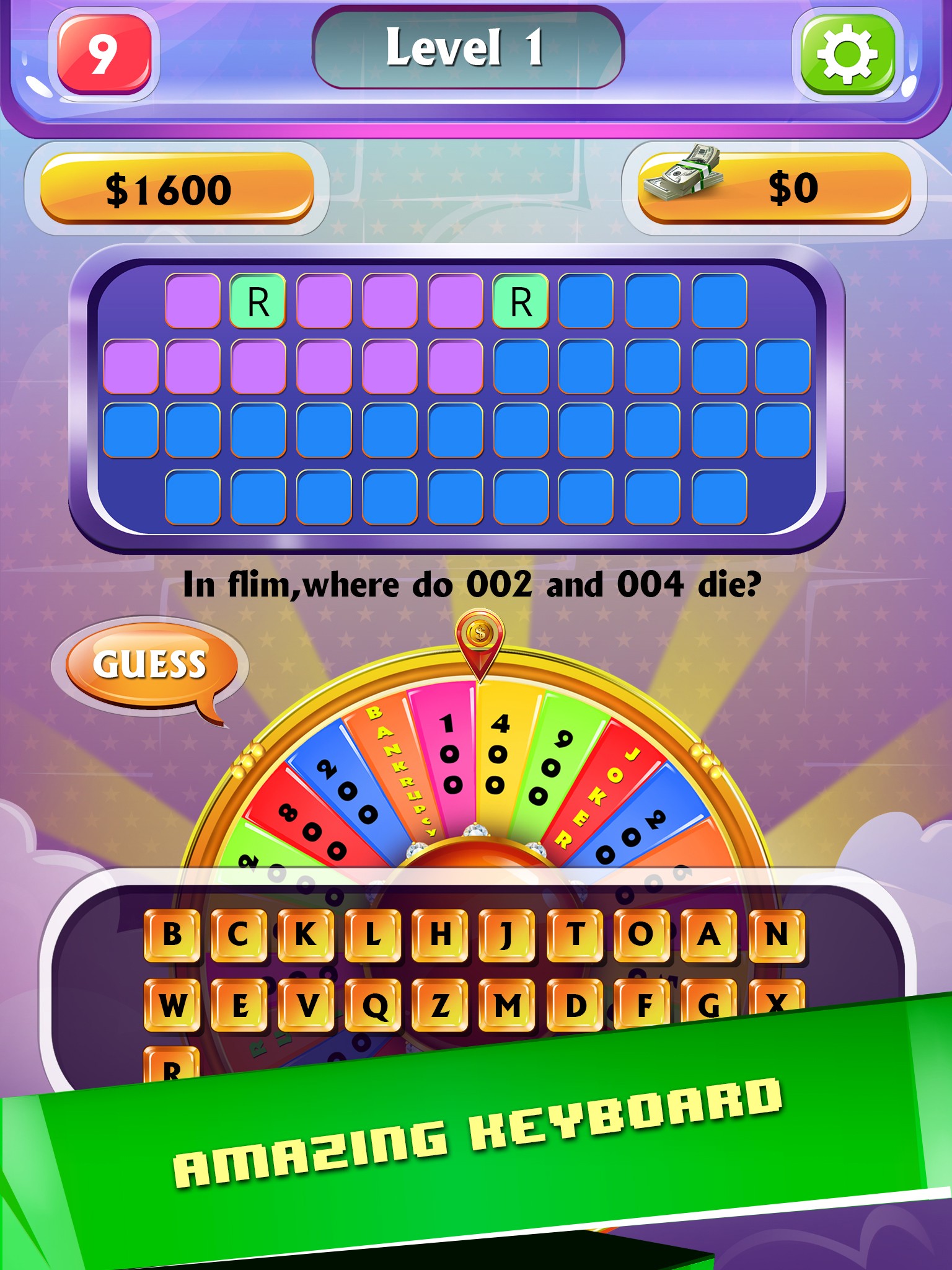 Wheel Of Word Fortune Game