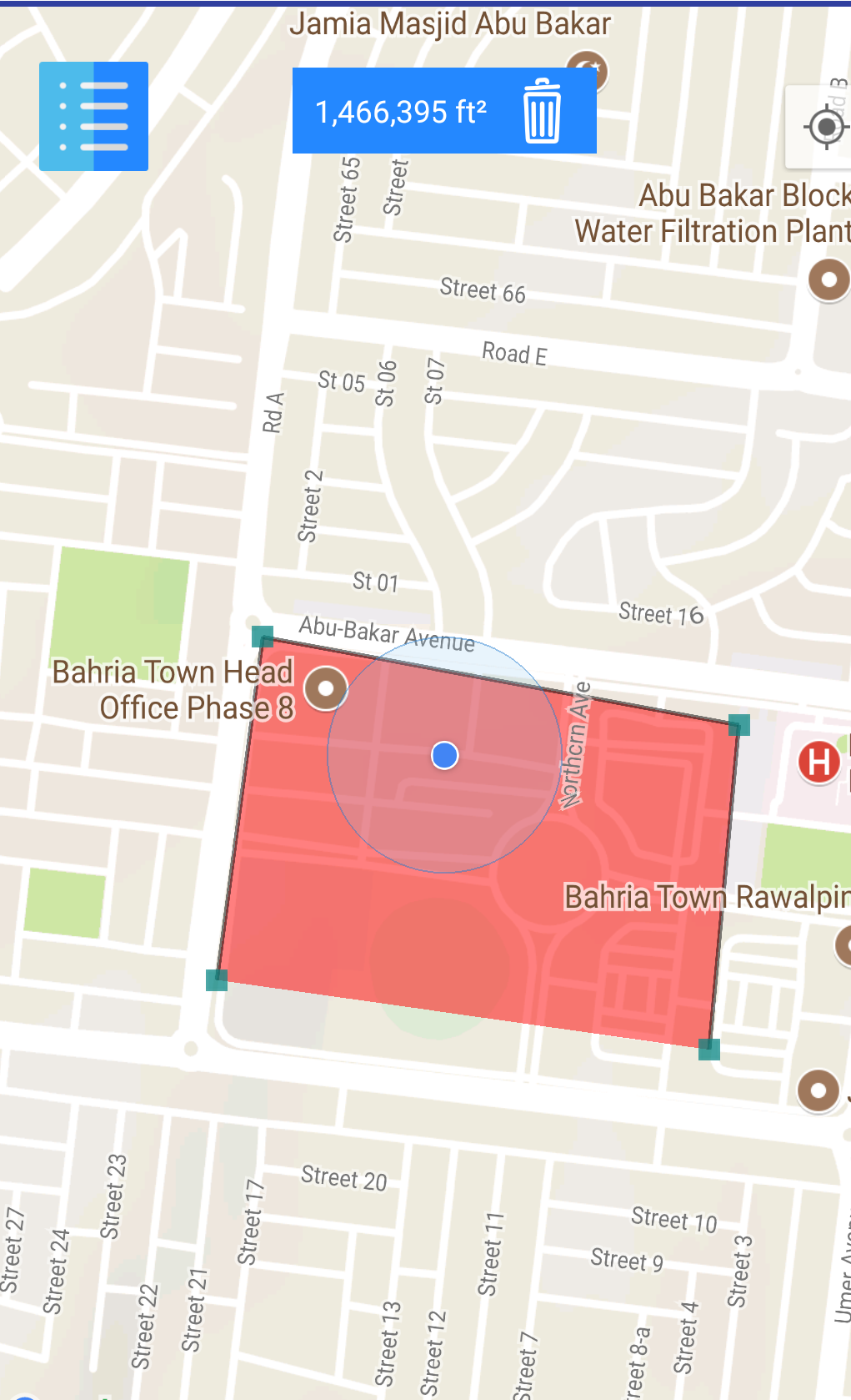 GPS Land Measurement Area Calculator Perimeter