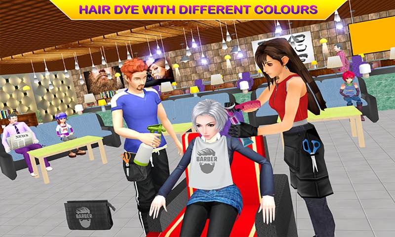 virtual barber shop games online
