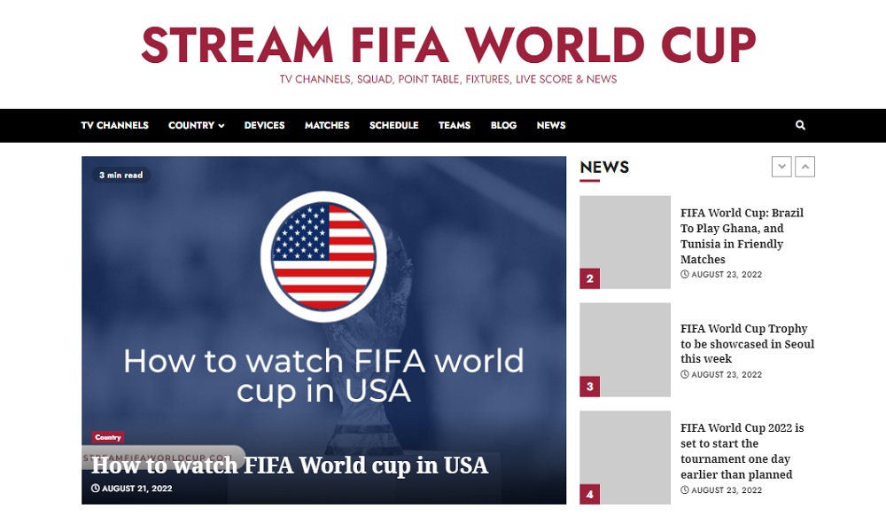 Stream FIFA World Cup