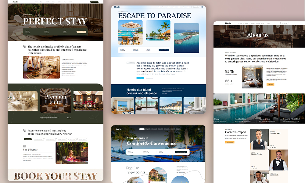 Motelin - Hotel & Resort Booking Elementor WordPress Theme