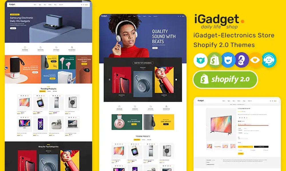 IGadget – Electronics Gadgets & Speakers – Minimal e-Commerce Theme