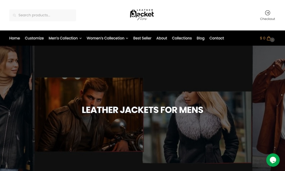 Leather Jacket Mens