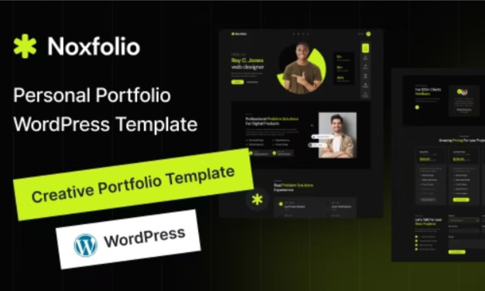 Noxfolio - Personal Portfolio Resume Elementor WordPress Theme