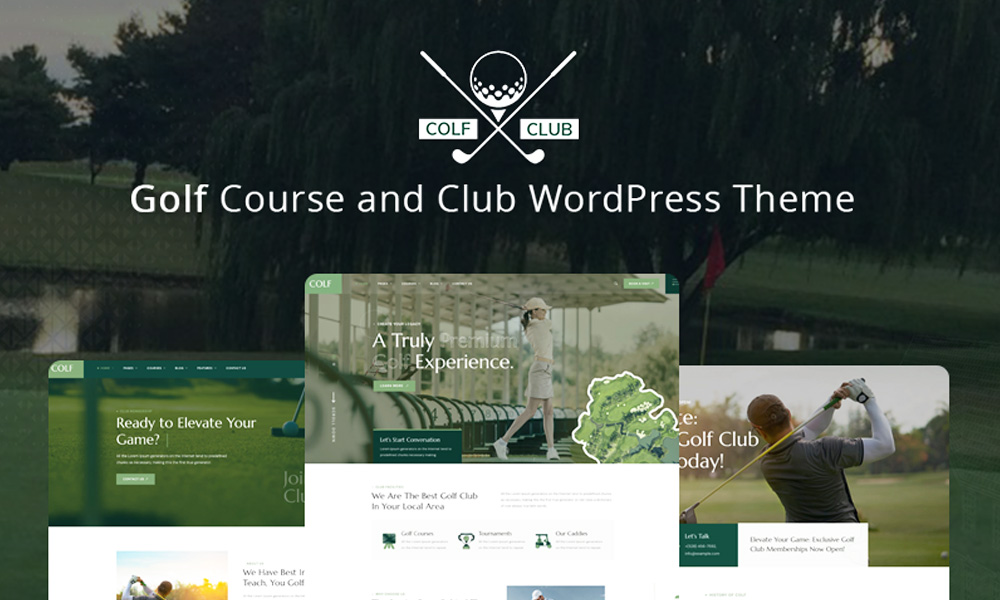 Colf – Golf Course and Club WordPress Theme