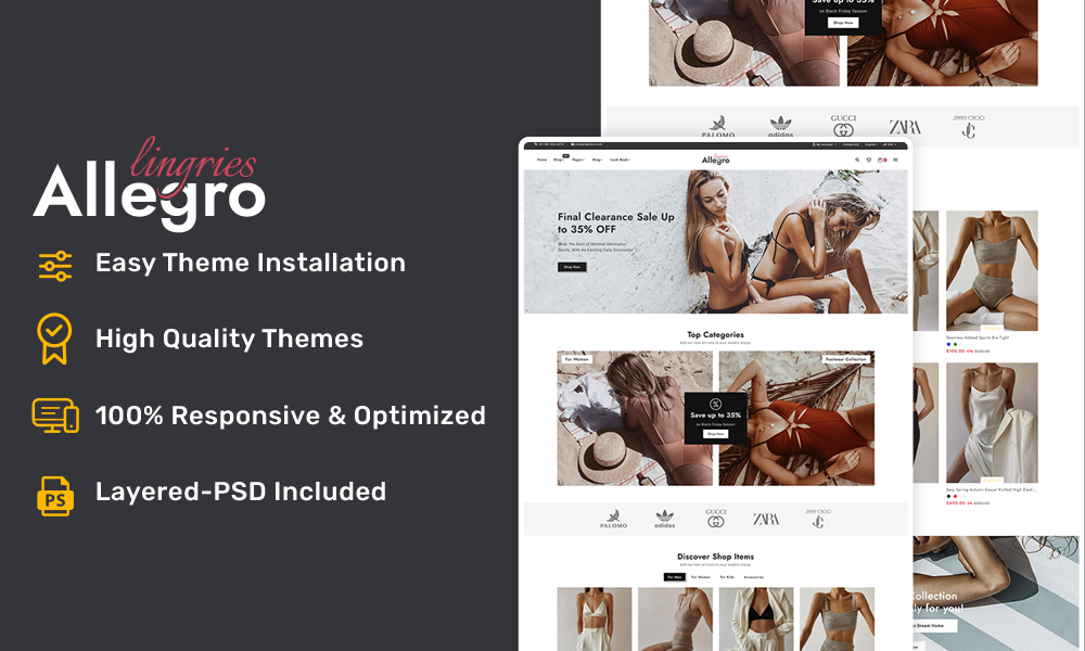 Allegro – Lingerie & Underwear – Shopify Responsive Theme