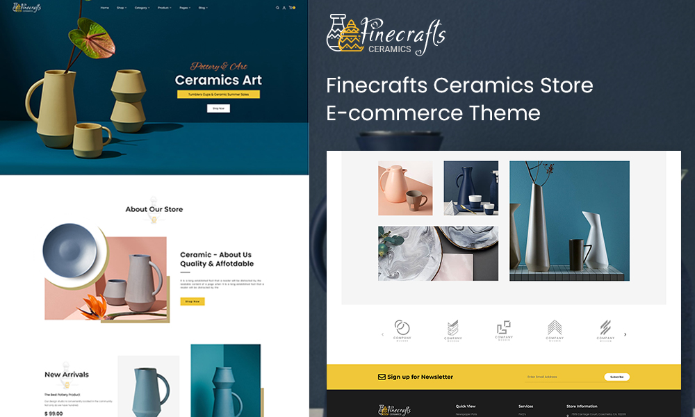 Finecraft – Home Decorative & Ceramics – Ecommerce Theme