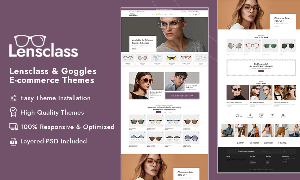 LensClass – Premium Ecommerce Theme For Eyewear, Goggles & Sunglass