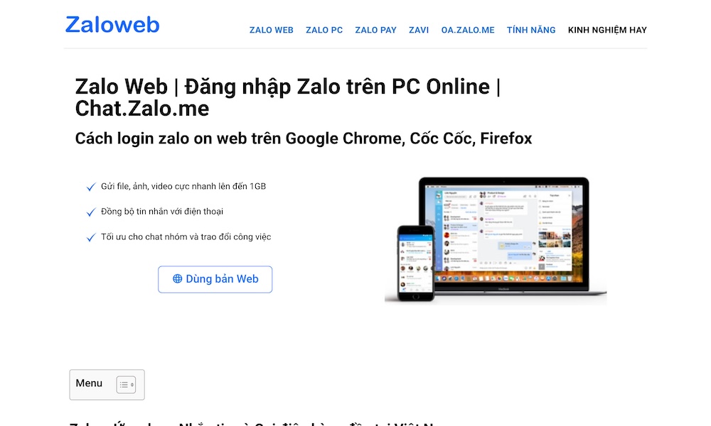 Zalo Web