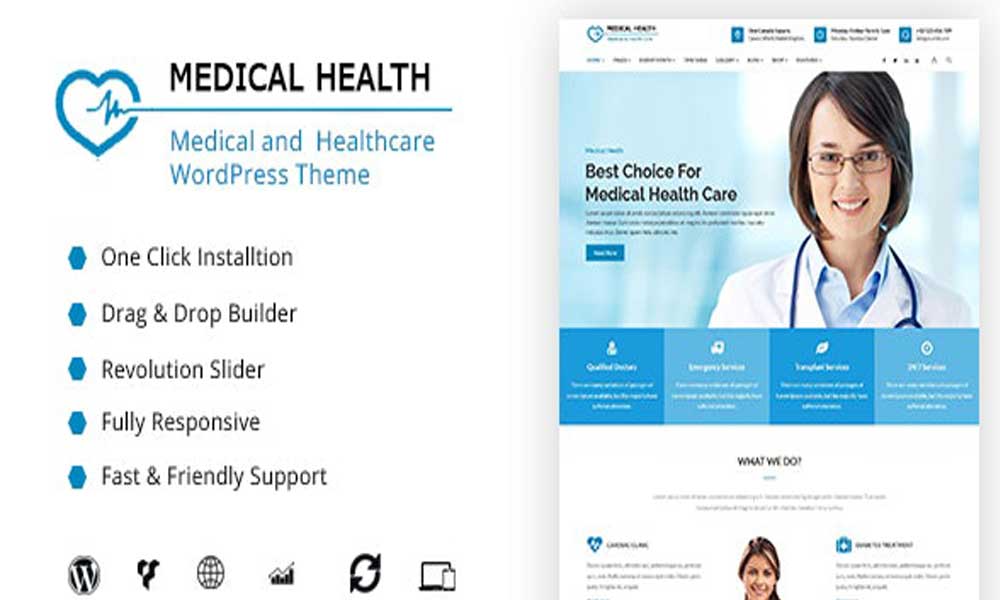 MedicalHealth – Doctor & Healthcare Clinic WordPress Theme