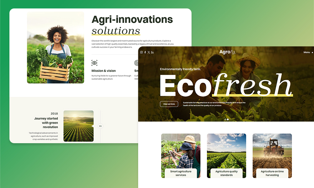 Agrofy Agriculture Webflow Template