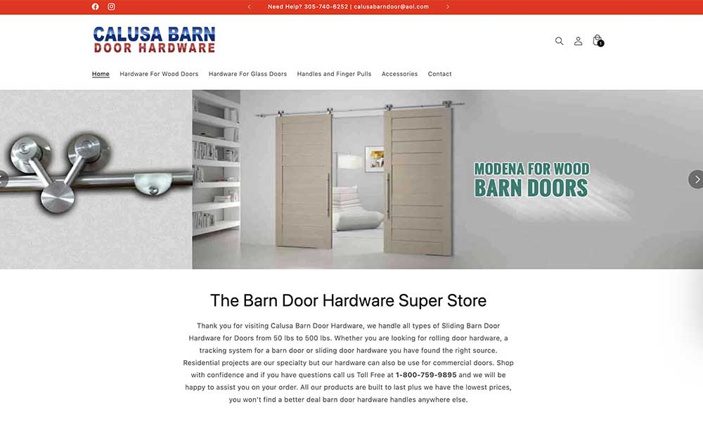 Calusa Barn Door Hardware