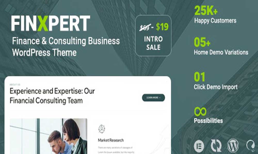 Finxpert – Finance & Consulting Business WordPress Theme