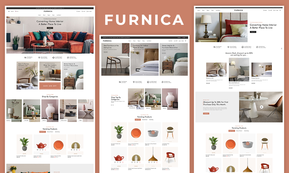 Furnica – Home Decor, Furniture, Art, Crafts – Ecommerce Theme