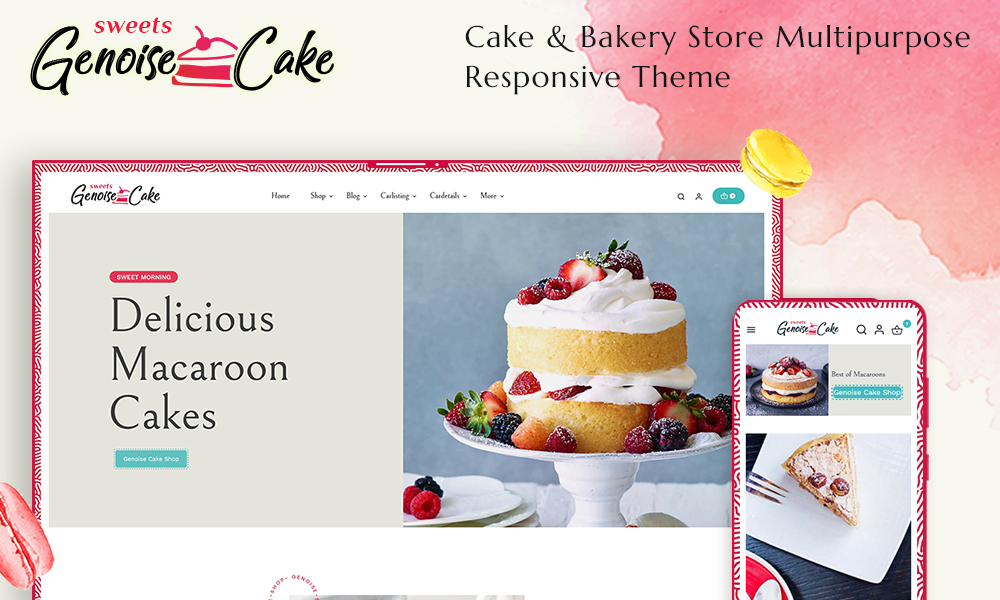 Genoise – Ecommerce Theme For Cake, Bakery, Pastry & Dessert Shop