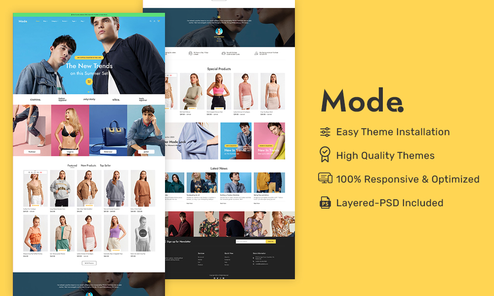 Mode – Minimal Fashion & LifeStyle – Ecommerce Responsive Theme