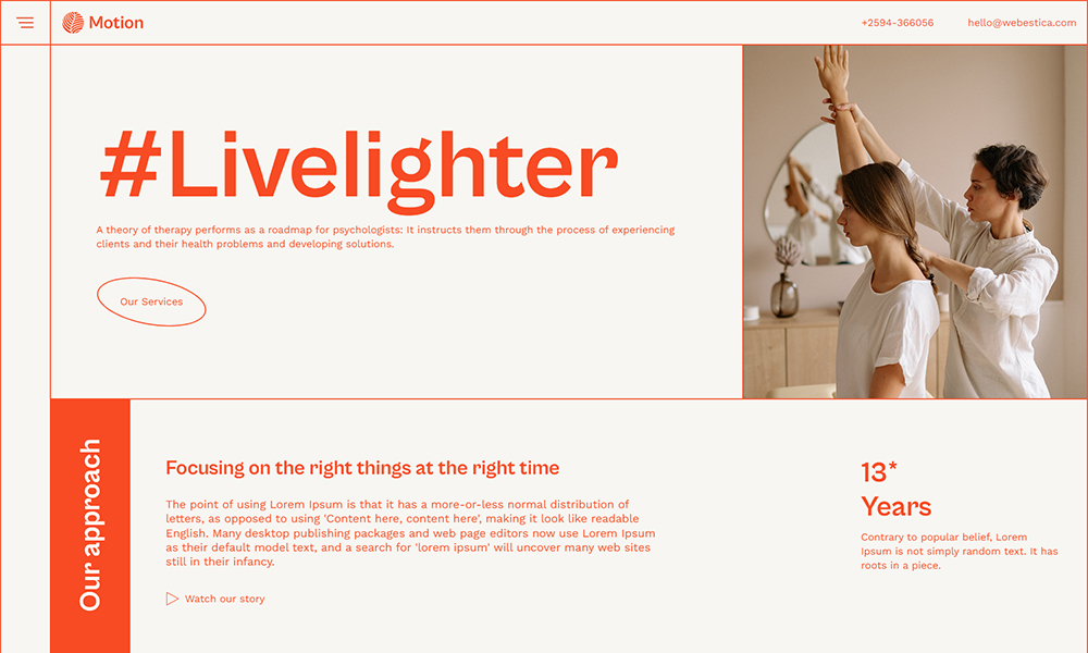 Motion - Therapy Website Template