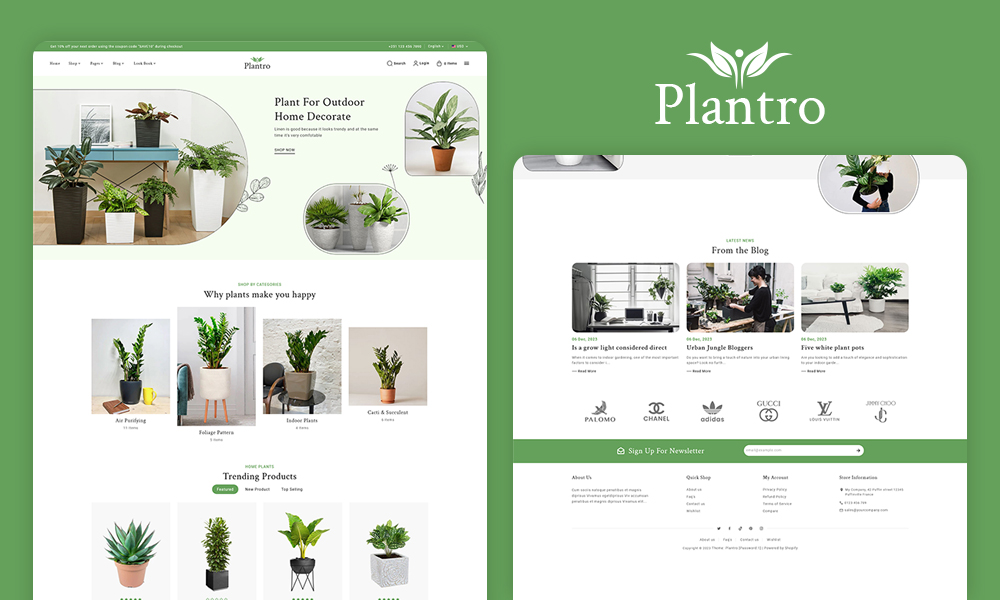 Plantro – Nursery Plants, Gardening & Flower Pots – Ecommerce Theme