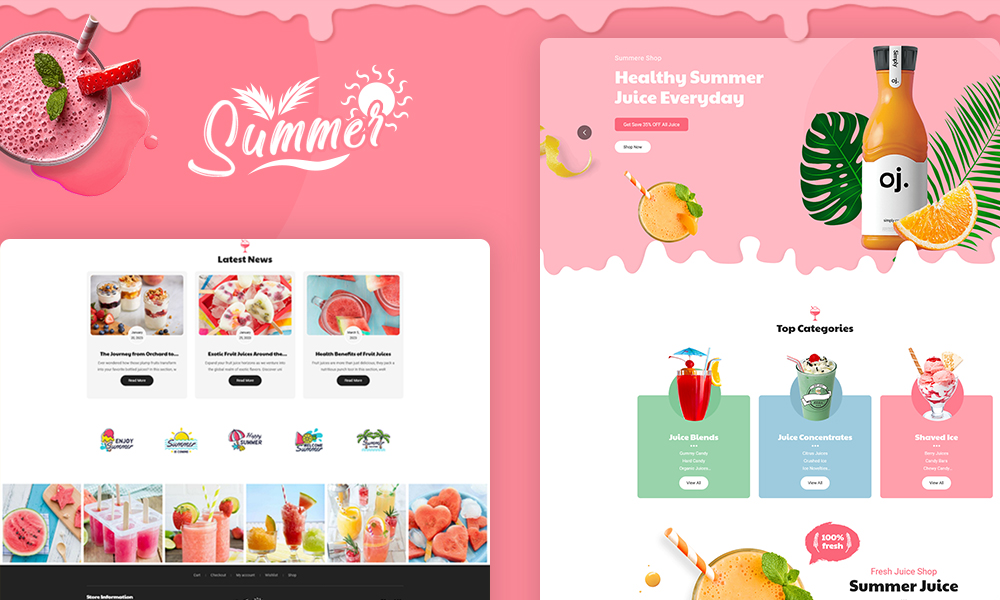 Summer – Ecommerce Theme For Juices, Shakes, Ice Cream & Smoothies