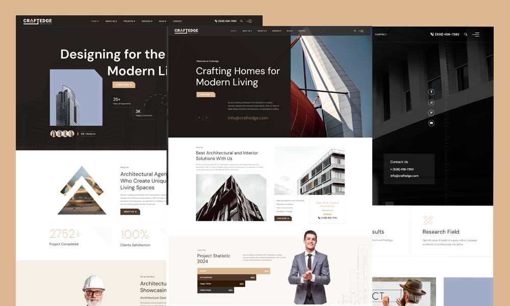 CraftEdge - Architecture WordPress Theme