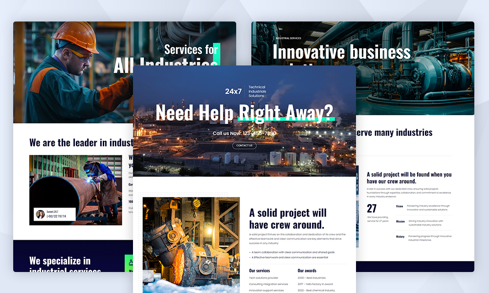 Aroxel Industry and Factory WordPress Theme