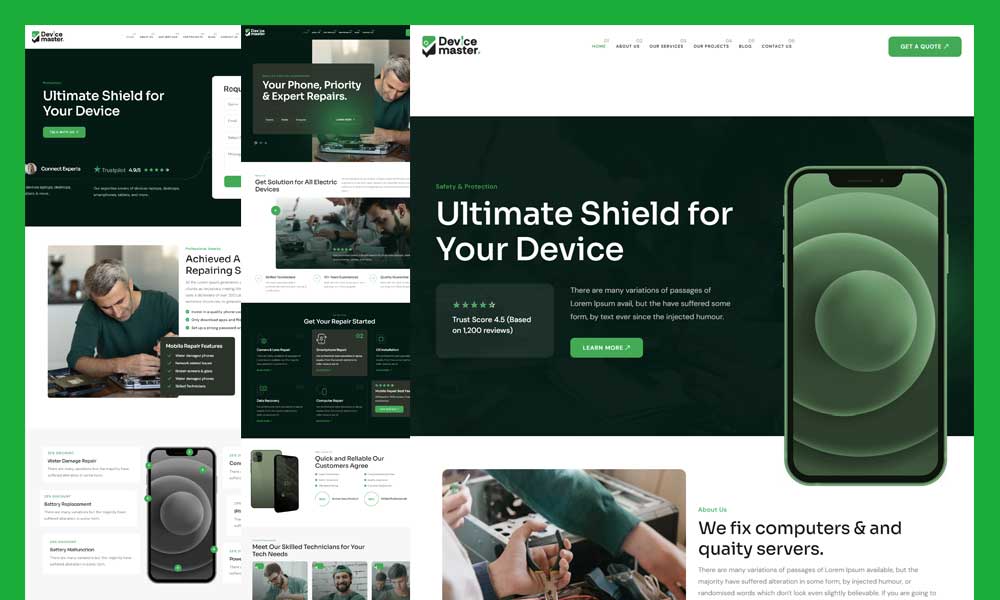 Devicemaster - Mobile & Computer Repair Services WordPress Theme