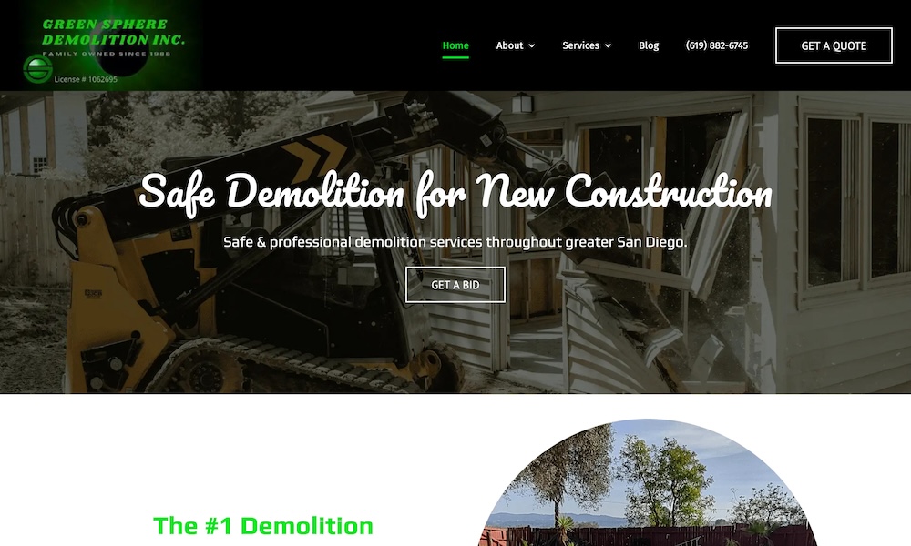 Green Sphere Demolition