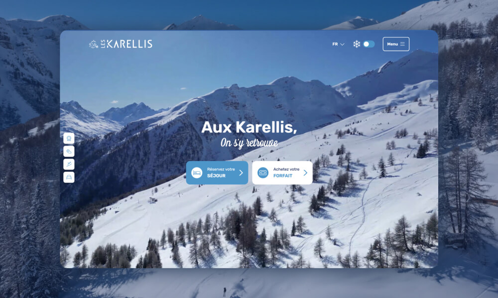 Les Karellis - site WordPress