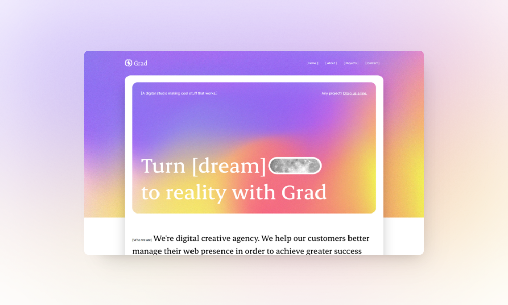 Grad - Agency Website Template