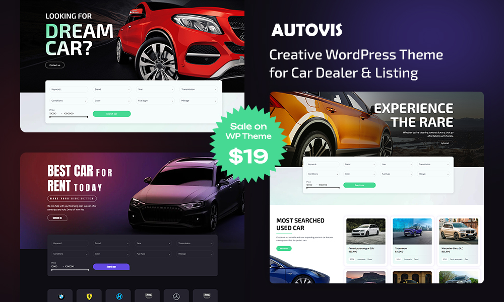 Autovis - Car Dealer & Listing WordPress Theme