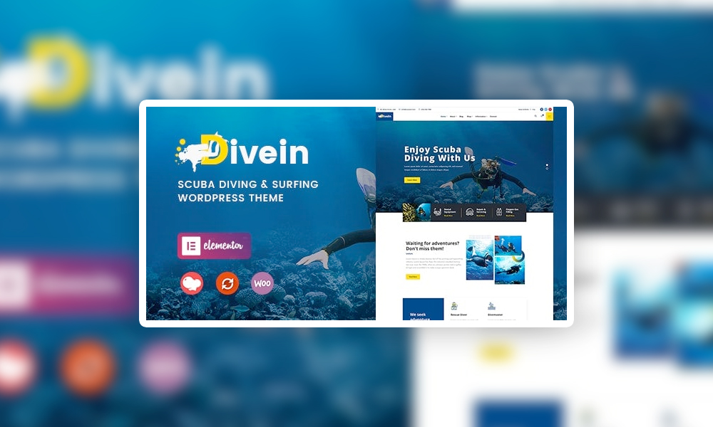 Divein - Scuba Diving & Surfing WordPress Theme