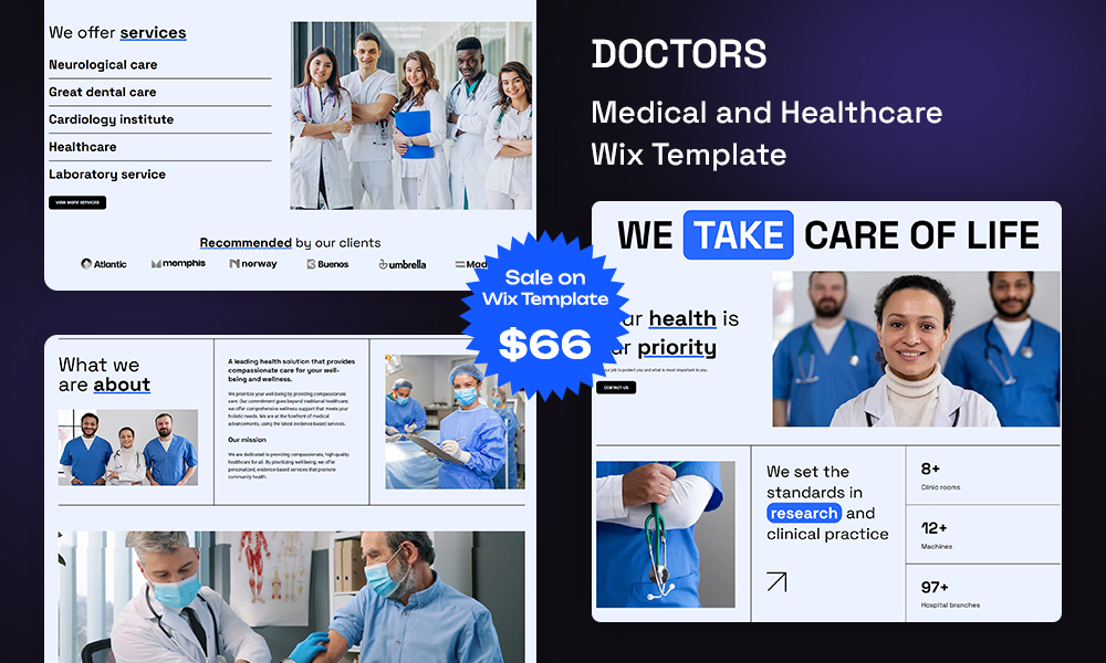 Doctors Wix Template