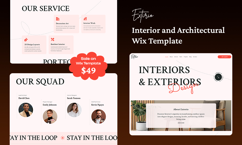 Exitria Wix Template