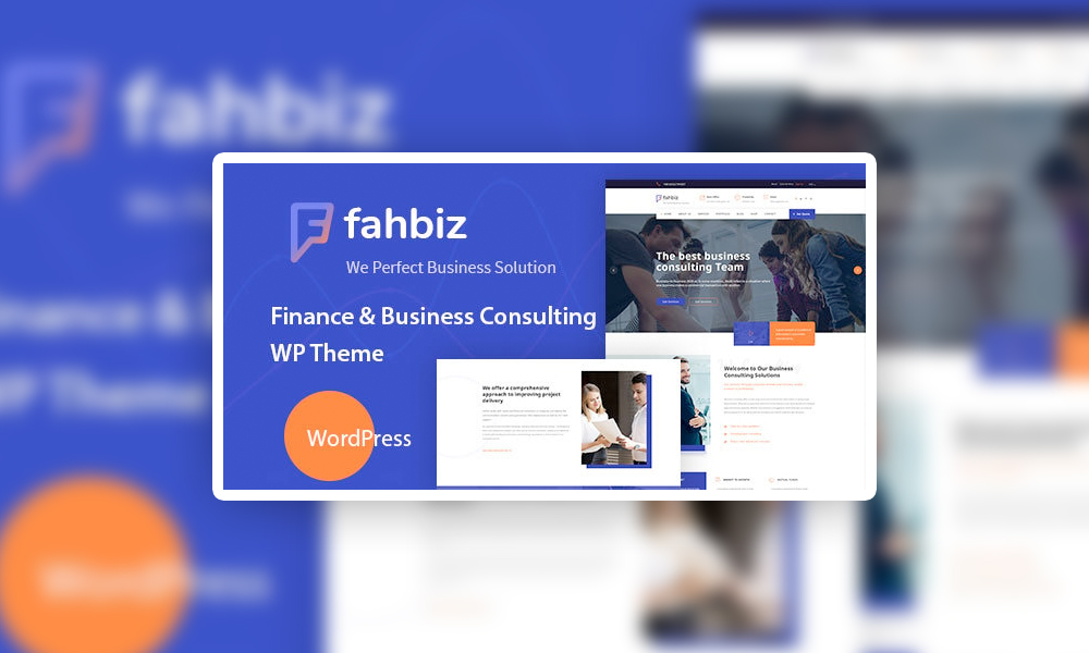 Fahbiz - Finance & Consulting WordPress Theme