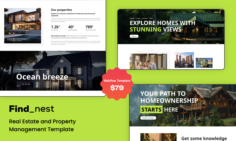 Findnest Webflow Template