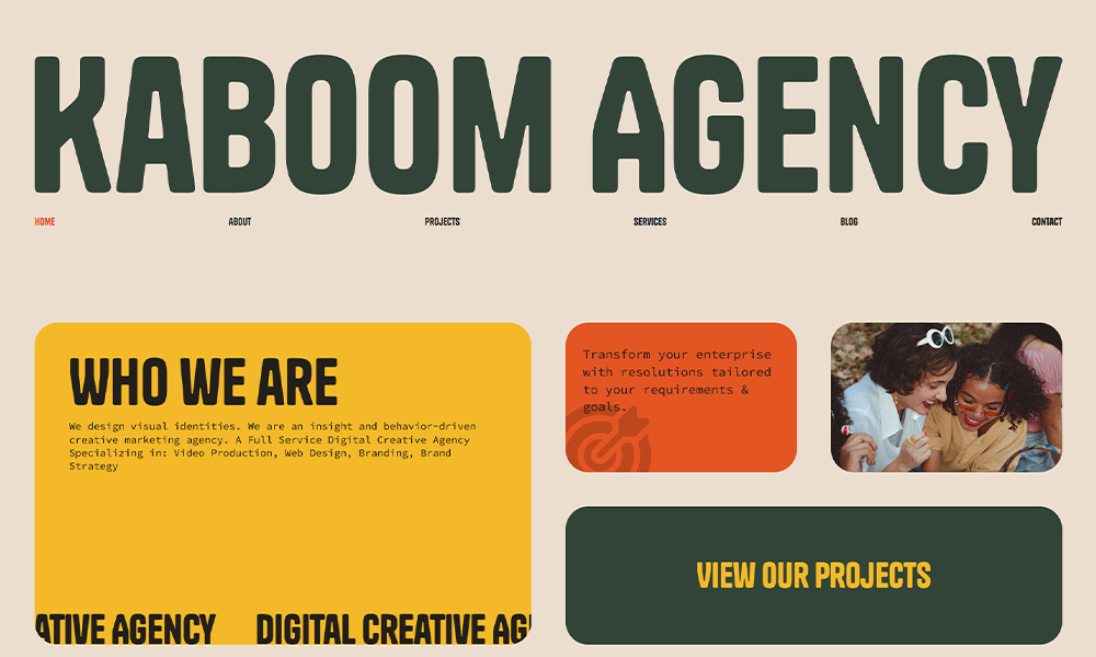 Kaboom - Agency Website Template