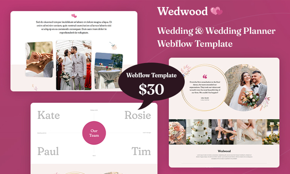 Wedwood Webflow Template