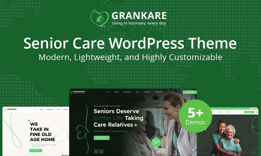 Grankare – Senior Care WordPress Theme