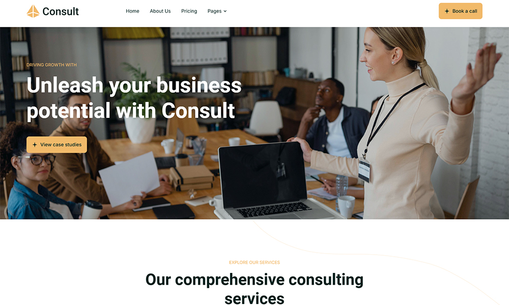 Consult - Consulting Website Template