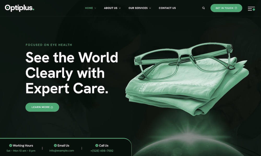 Optiplus – Optometrist & Eye Care WordPress Themes