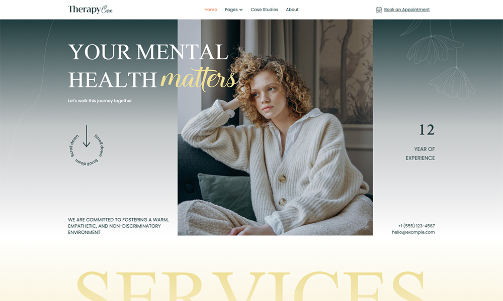 Therapy Care - Therapy Website Template