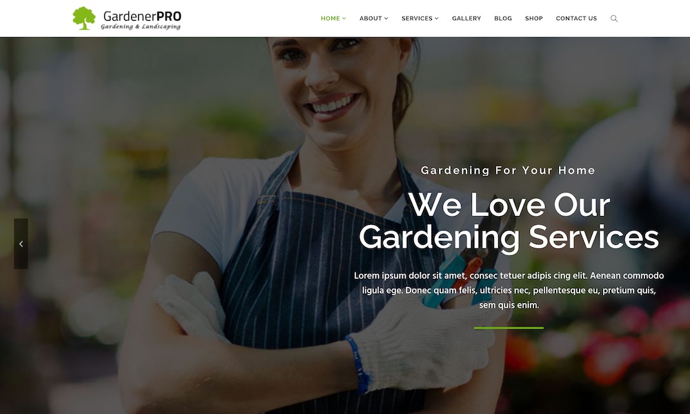 GardenerPro – Gardening & Lawn Care Landscaping WordPress Theme